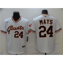 San Francisco Giants #24 Willie Mays White Cool Base Stitched Jersey