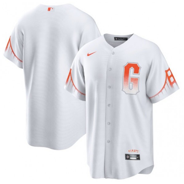 San Francisco Giants Blank White City Connect Cool Base Stitched Jersey