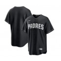 San Diego Padres Blank Black Cool Base Stitched Baseball Jersey