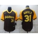 San Diego Padres #31 Dave Winfield Brown Stitched Jersey