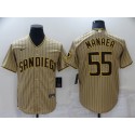 San Diego Padres #55 Sean Manaea Tan Brown Cool Base Stitched Jersey