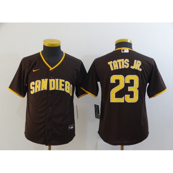 San Diego Padres #23 Fernando Tatis Jr. Coffee Flex Base Stitched Jersey