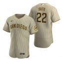 San Diego Padres #22 Juan Soto Tan Flex Base Stitched Baseball Jersey