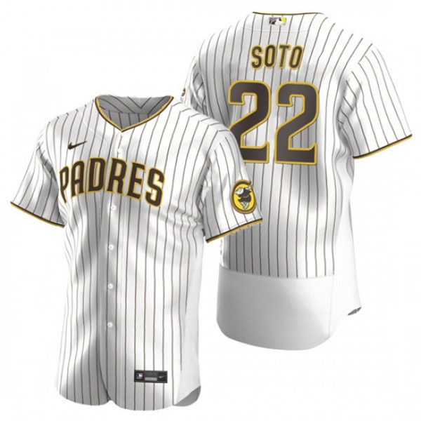 San Diego Padres #22 Juan Soto White Flex Base Stitched Baseball Jersey