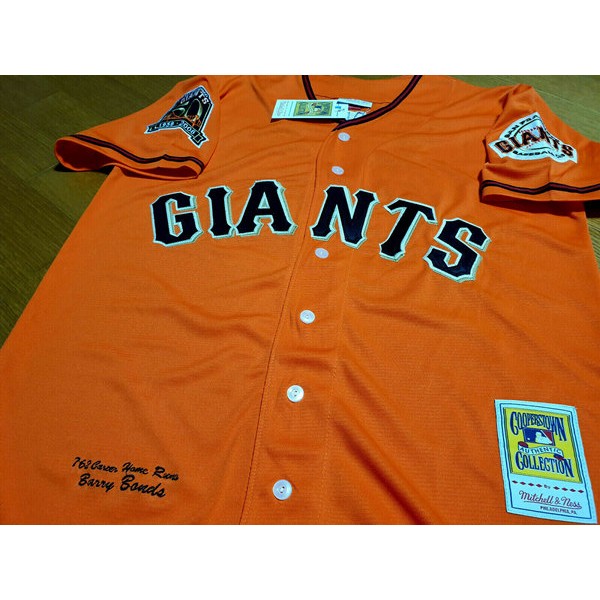San Francisco Giants #25 Barry Bonds Orange Cool Base Stitched Jersey