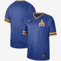 Seattle Mariners Blank Blue Cooperstown Collection Legend Stitched Jersey