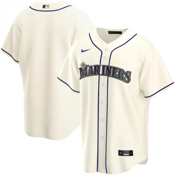 Seattle Mariners Cream Cool Base Stitched Jersey