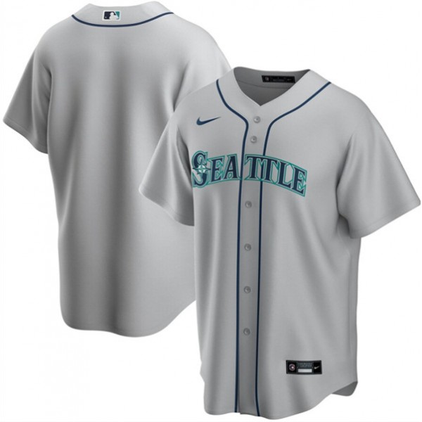 Seattle Mariners Blank Grey Cool Base Stitched Jersey