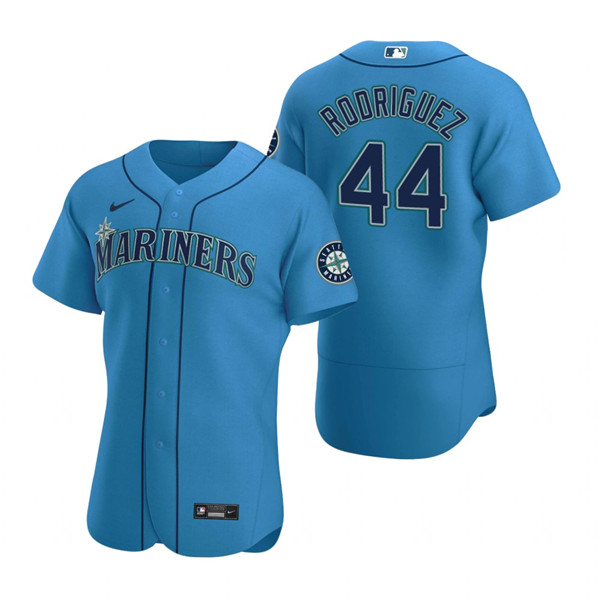 Seattle Mariners #44 Julio Rodríguez Royal Flex Base Stitched Jersey