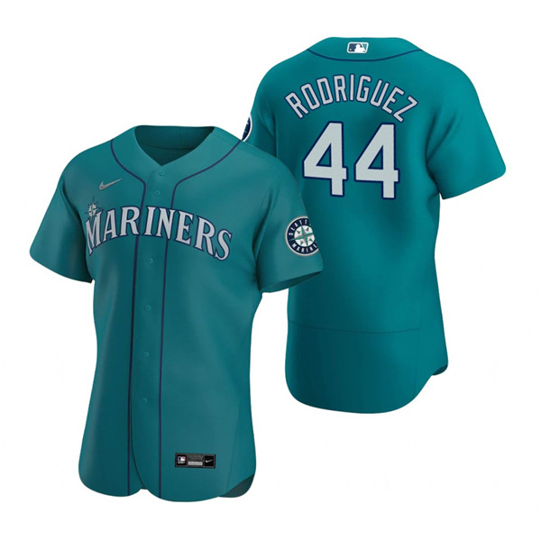Seattle Mariners #44 Julio Rodríguez Aqua Flex Base Stitched Jersey