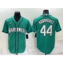 Seattle Mariners #44 Julio Rodríguez Aqua Cool Base Stitched Jersey