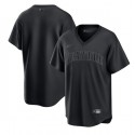 Seattle Mariners Blank Black Pitch Black Fashion Replica Stitched Jersey