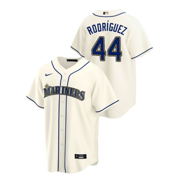 Seattle Mariners #44 Julio Rodriguez Cream Cool Base Stitched Jersey