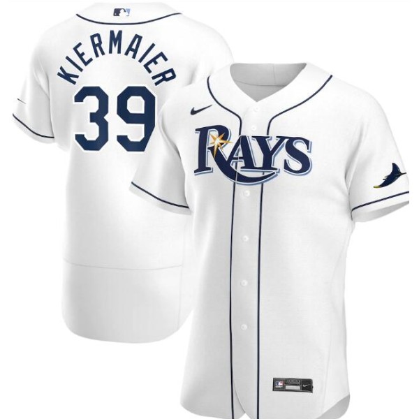 Tampa Bay Rays White #39 Kevin Kiermaier Flex Base Stitched Jersey