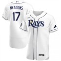 Tampa Bay Rays #17 Austin Meadows White Flex Base Stitched Jersey