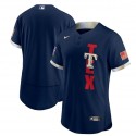 Texas Rangers Blank 2021 Navy All-Star Flex Base Stitched Jersey