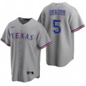 Texas Rangers #5 Corey Seager Gray Cool Base Stitched Baseball Jersey