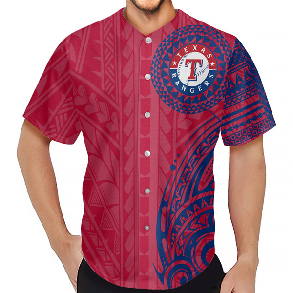 Texas Rangers Red Baseball Jersey