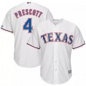 Texas Rangers #4 Dak Prescott White Cool Base Stitched Baseball Jersey