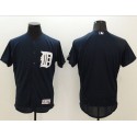 Tigers Blank Navy Blue Flexbase Authentic Collection Stitched Jersey
