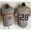 Tigers #28 J. D. Martinez Grey Flexbase Authentic Collection Stitched Jersey