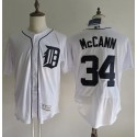 Tigers #34 James McCann White Flexbase Authentic Collection Stitched Jersey
