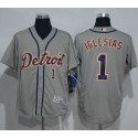 Tigers #1 Jose Iglesias Grey Flexbase Authentic Collection Stitched Jersey
