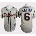 Tigers #6 Al Kaline Grey Cooperstown Throwback Stitched Jersey