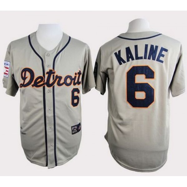 Tigers #6 Al Kaline Grey Cooperstown Throwback Stitched Jersey