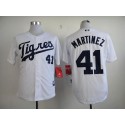 Tigers #41 Victor Martinez White "Los Tigres" Stitched Jersey