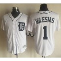 Tigers #1 Jose Iglesias White New Cool Base Stitched Jersey