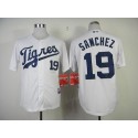 Tigers #19 Anibal Sanchez White "Los Tigres" Stitched Jersey