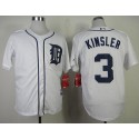Tigers #3 Ian Kinsler White Cool Base Stitched Jersey