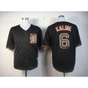 Tigers #6 Al Kaline Black Fashion Stitched Jersey
