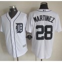 Tigers #28 J. D. Martinez White New Cool Base Stitched Jersey