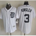Tigers #3 Ian Kinsler White New Cool Base Stitched Jersey