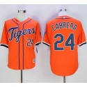 Tigers #24 Miguel Cabrera Orange New Cool Base Stitched Jersey