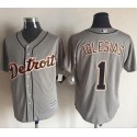 Tigers #1 Jose Iglesias Grey New Cool Base Stitched Jersey