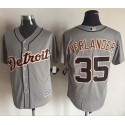 Tigers #35 Justin Verlander Grey New Cool Base Stitched Jersey