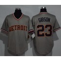 Tigers #23 Kirk Gibson Grey Cooperstown Throwback Stitched Jersey