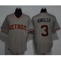 Tigers #3 Ian Kinsler Grey Cooperstown Throwback Stitched Jersey