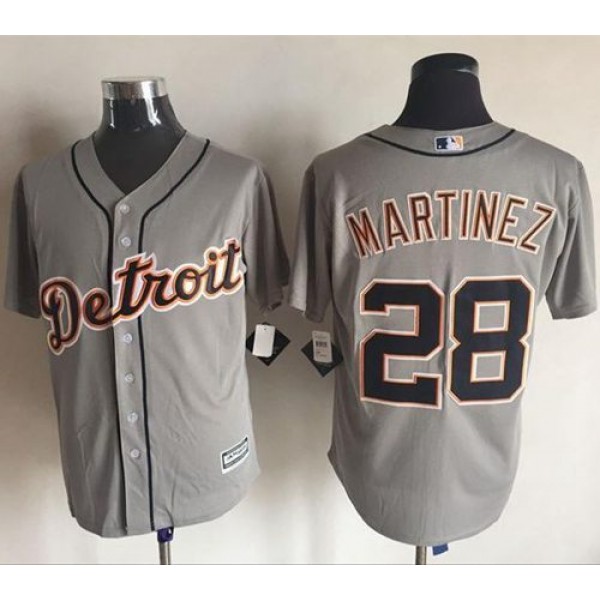 Tigers #28 J. D. Martinez Grey New Cool Base Stitched Jersey