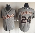 Tigers #24 Miguel Cabrera Grey New Cool Base Stitched Jersey
