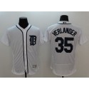 Tigers #35 Justin Verlander White Flexbase Authentic Collection Stitched Jersey