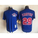 Toronto Blue Jays #29 Joe Carter Mitchell And Ness Blue 1997 Throwback Stitched Jersey