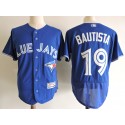 Toronto Blue Jays #19 Jose Bautista Blue Elite Stitched Jersey