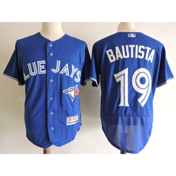 Toronto Blue Jays #19 Jose Bautista Blue Elite Stitched Jersey
