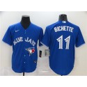 Toronto Blue Jays #11 Bo Bichette Majestic Blue Cool Base Stitched Jersey