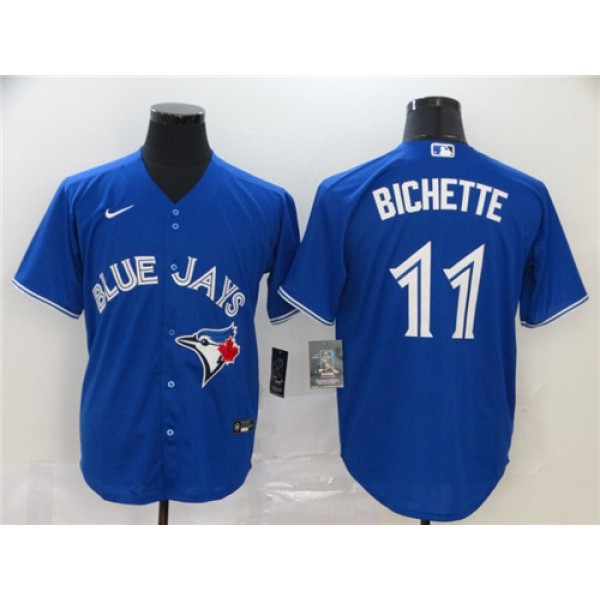 Toronto Blue Jays #11 Bo Bichette Majestic Blue Cool Base Stitched Jersey