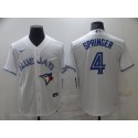 Toronto Blue Jays #4 George Springer White Cool Base Stitched Jersey